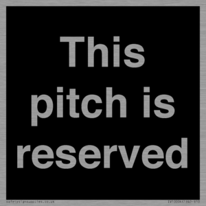 This pitch is reserved